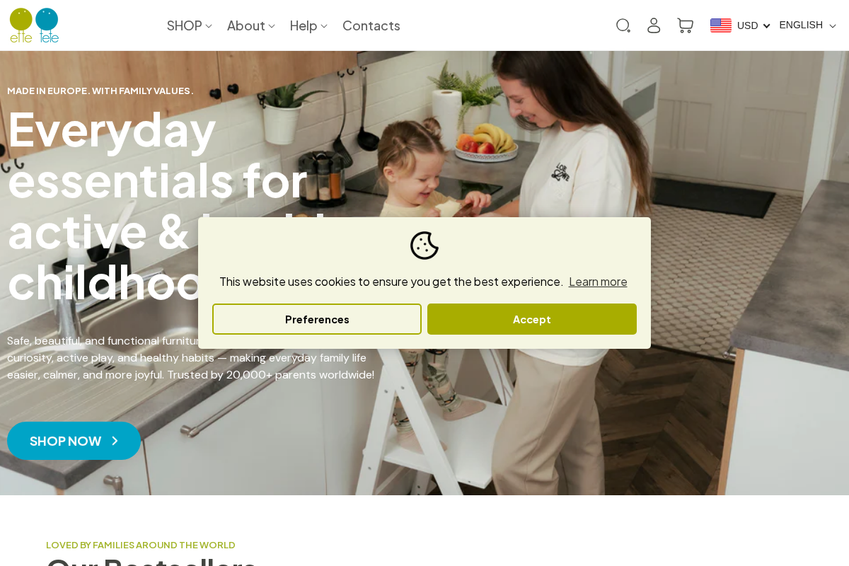 Ette Tete homepage screenshot