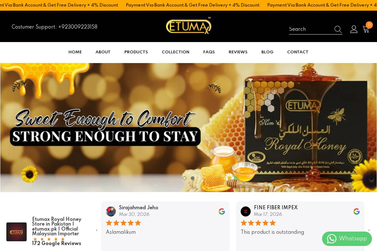 etumax.pk homepage screenshot