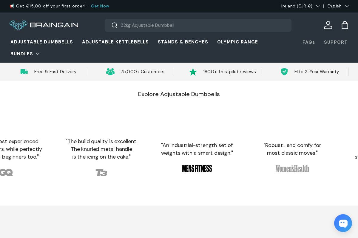 Eu Braingain homepage screenshot