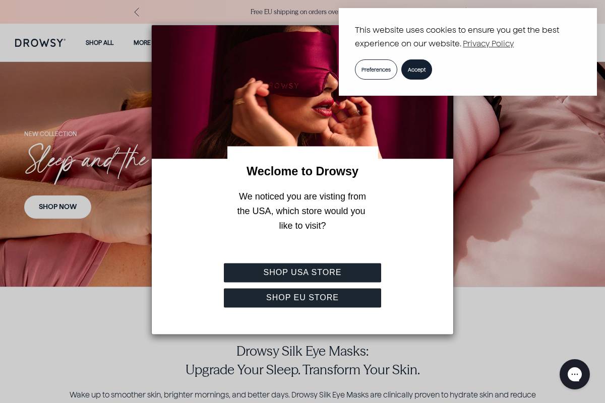 Eu Drowsysleepco homepage screenshot