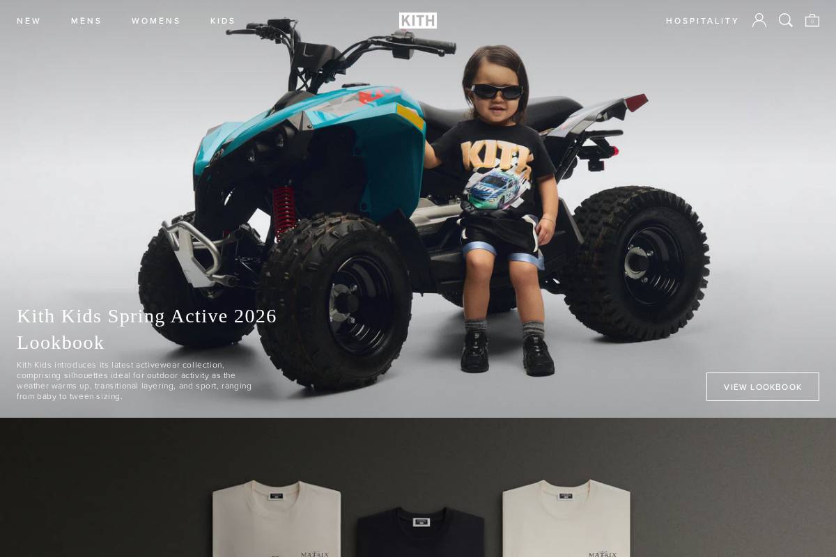 eu.kith.com homepage screenshot