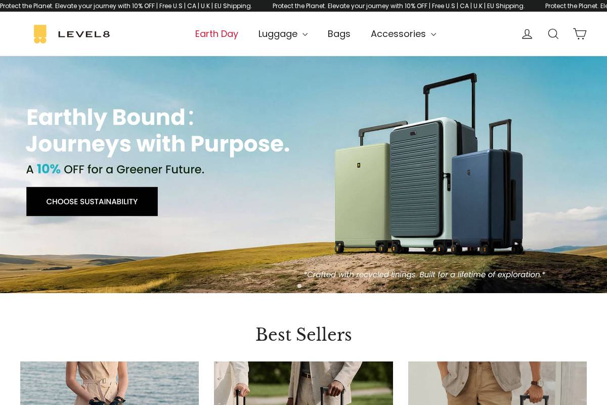eu.level8cases.com homepage screenshot