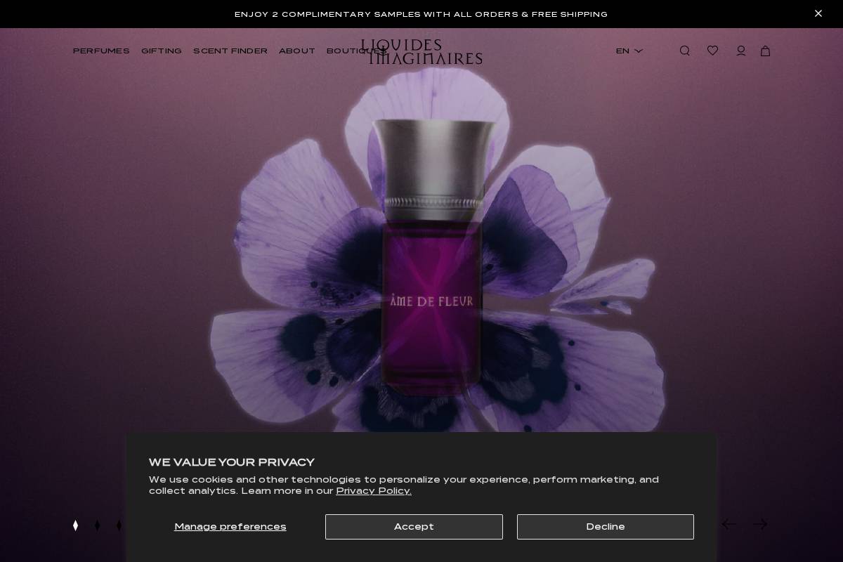 eu.liquidesimaginaires.com homepage screenshot