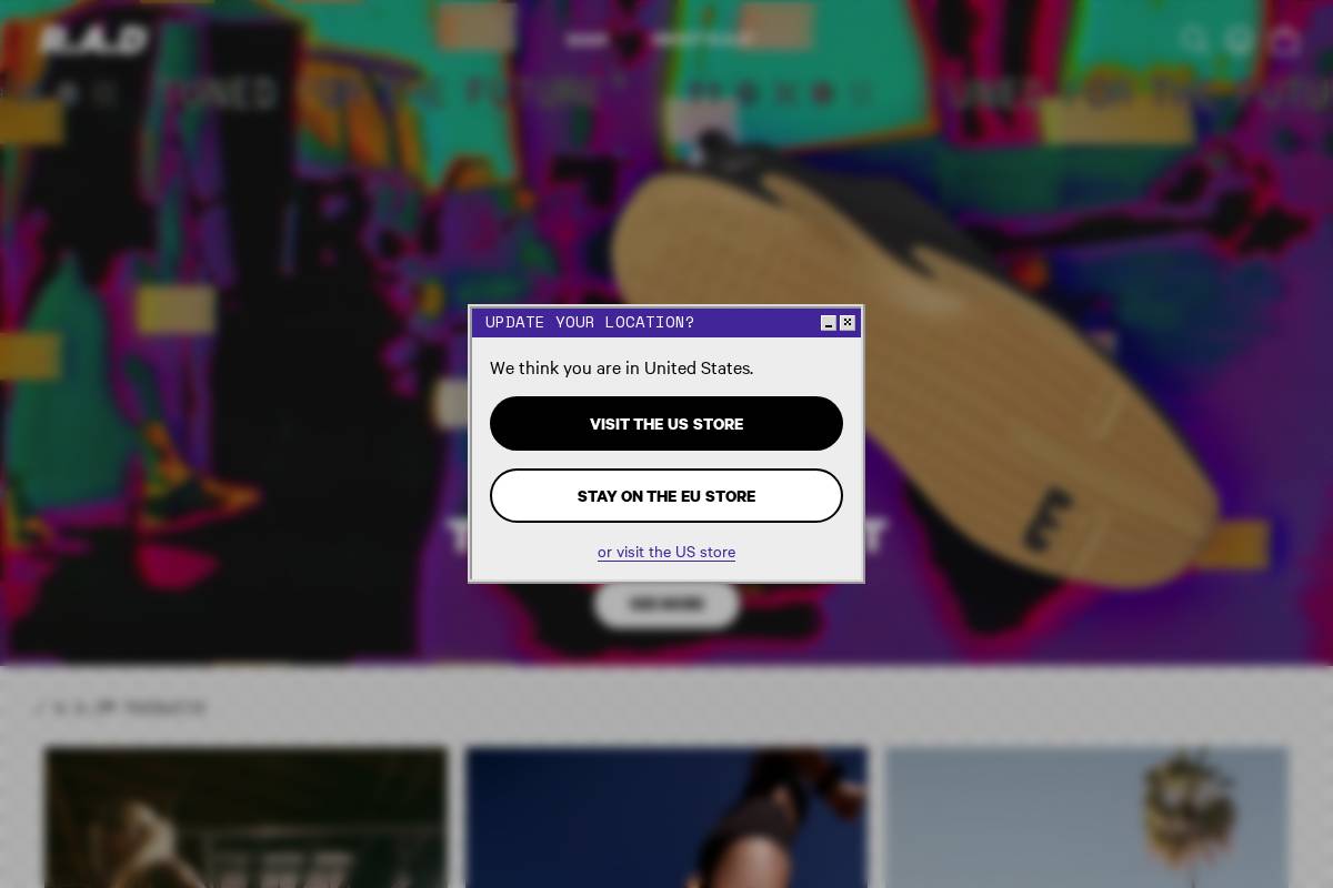 eu.rad-global.com homepage screenshot