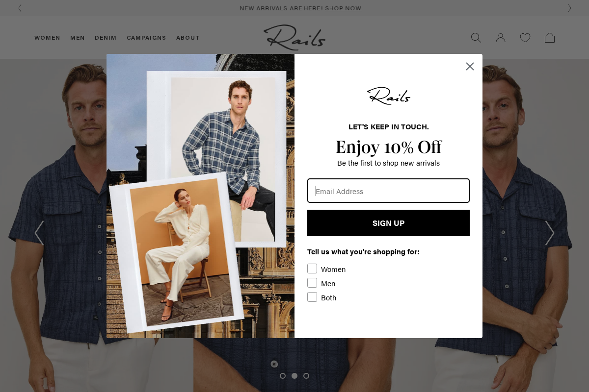 Eu Rails homepage screenshot