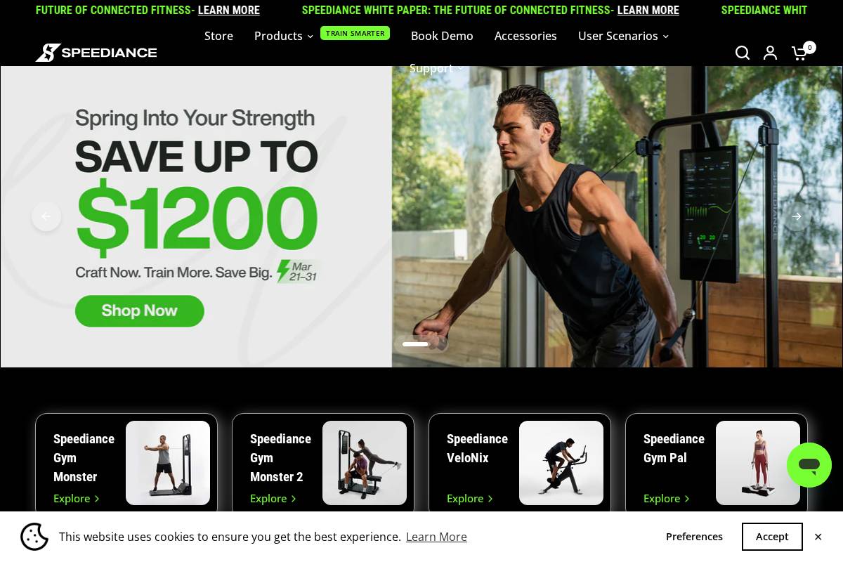 Eu Speediance homepage screenshot