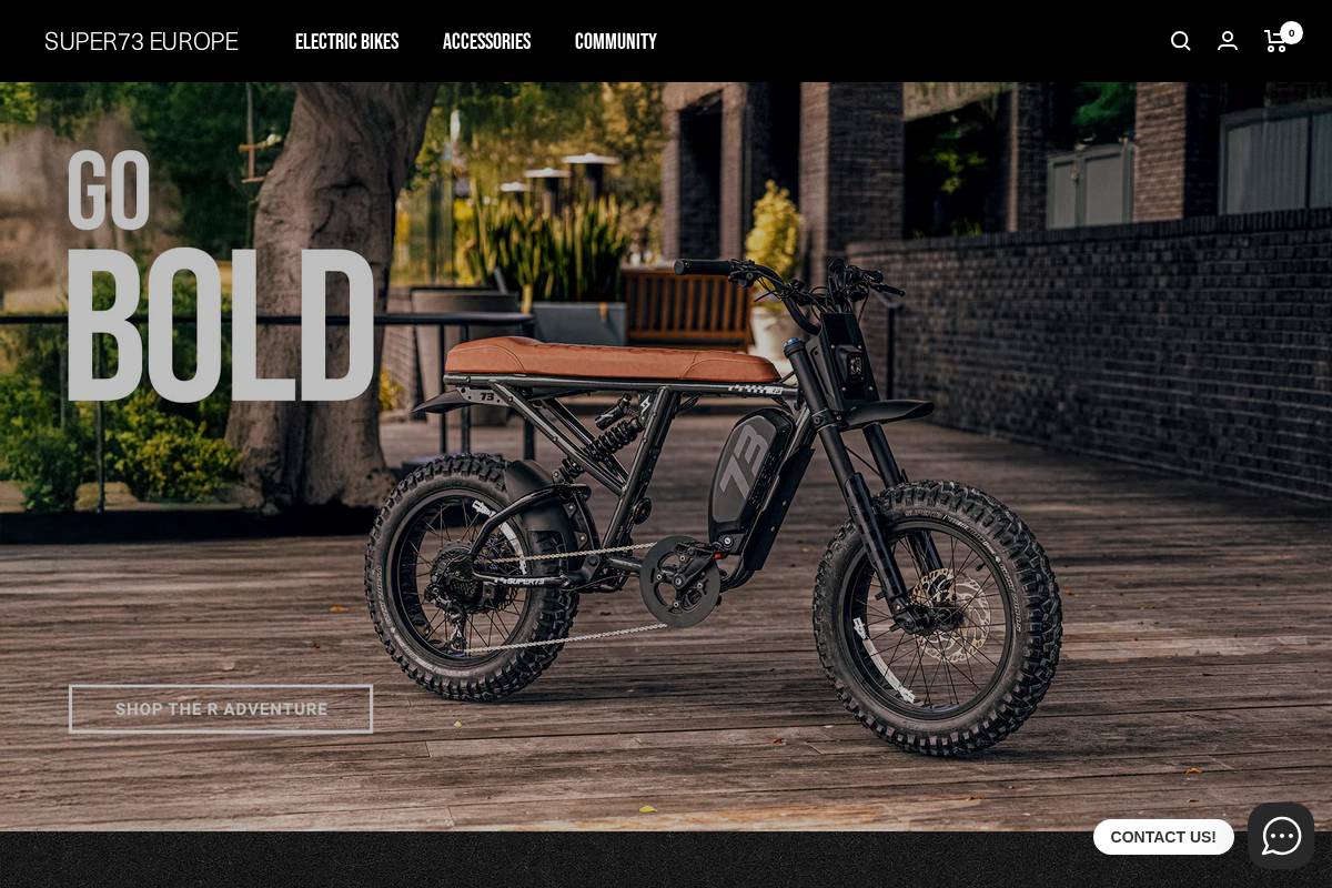 SUPER73 B.V. homepage screenshot