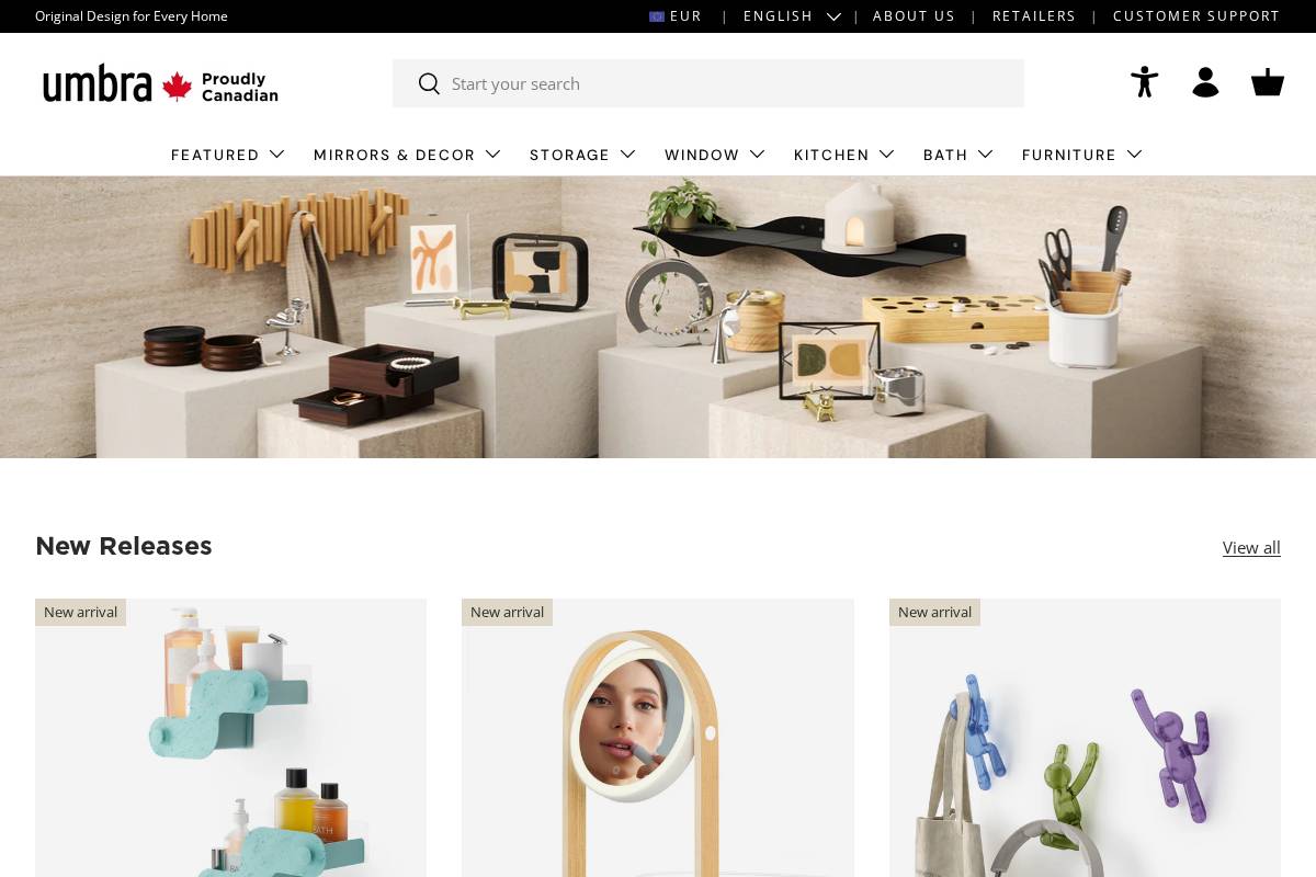 eu.umbra.com homepage screenshot