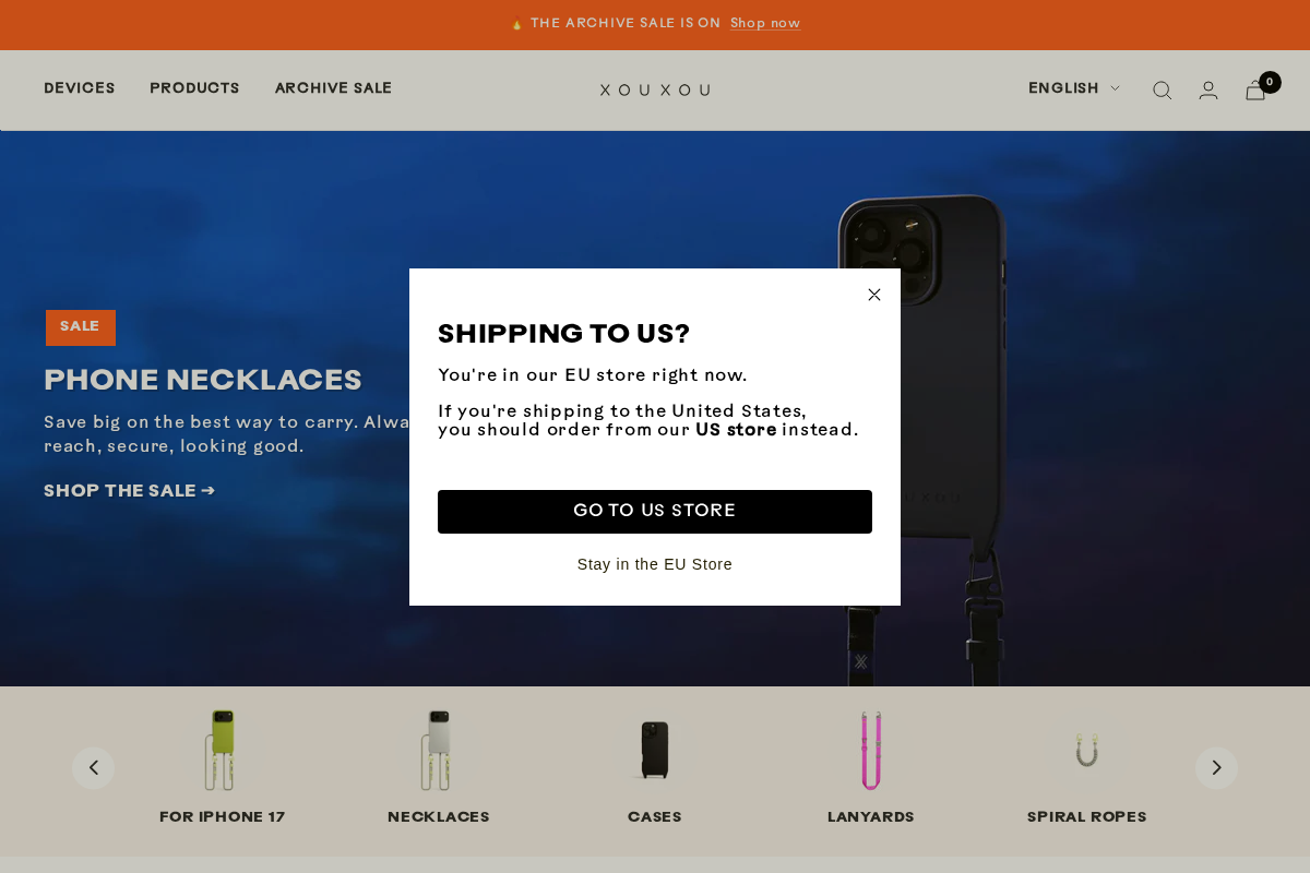 eu.xouxou.com homepage screenshot