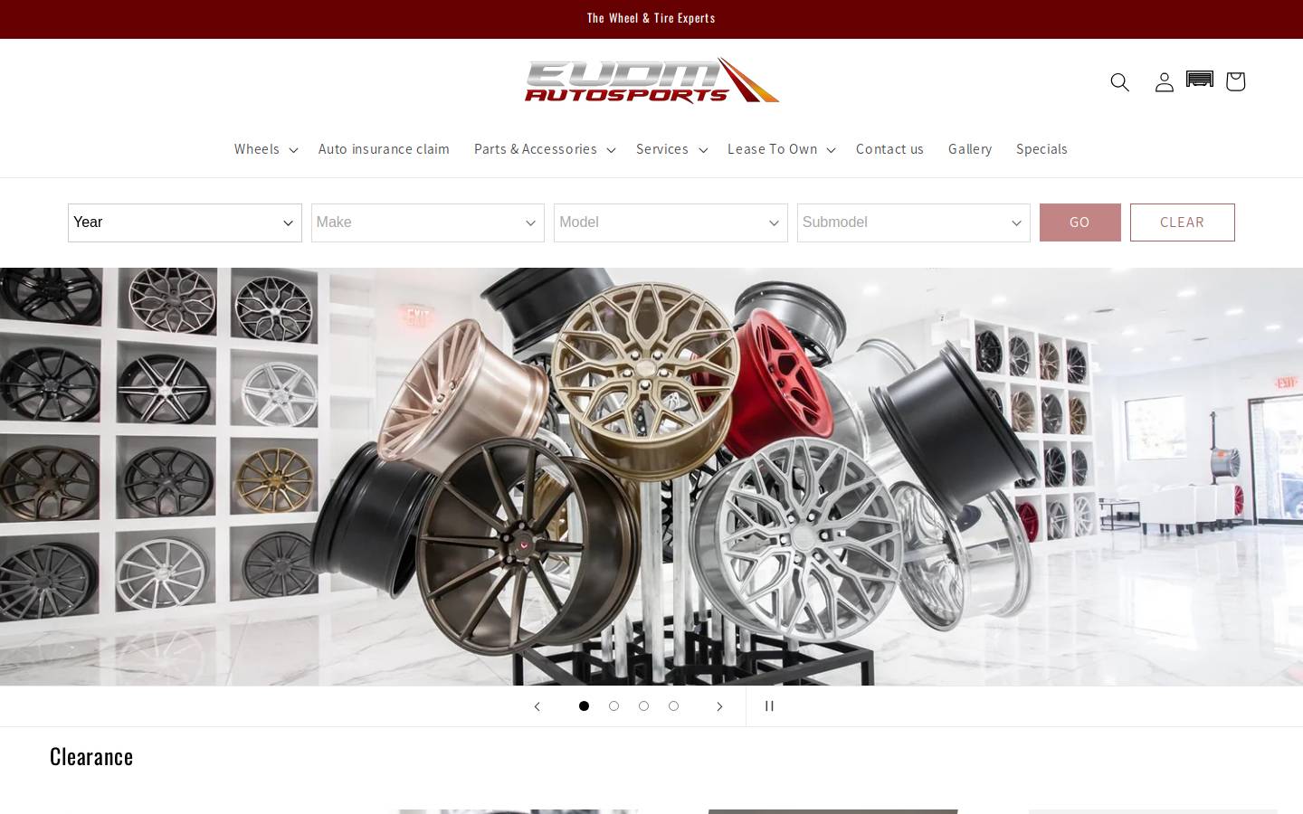 eudmautosports.com homepage screenshot
