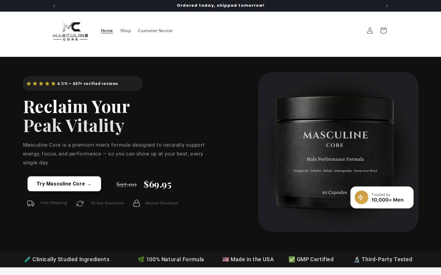 Eudorashops homepage screenshot
