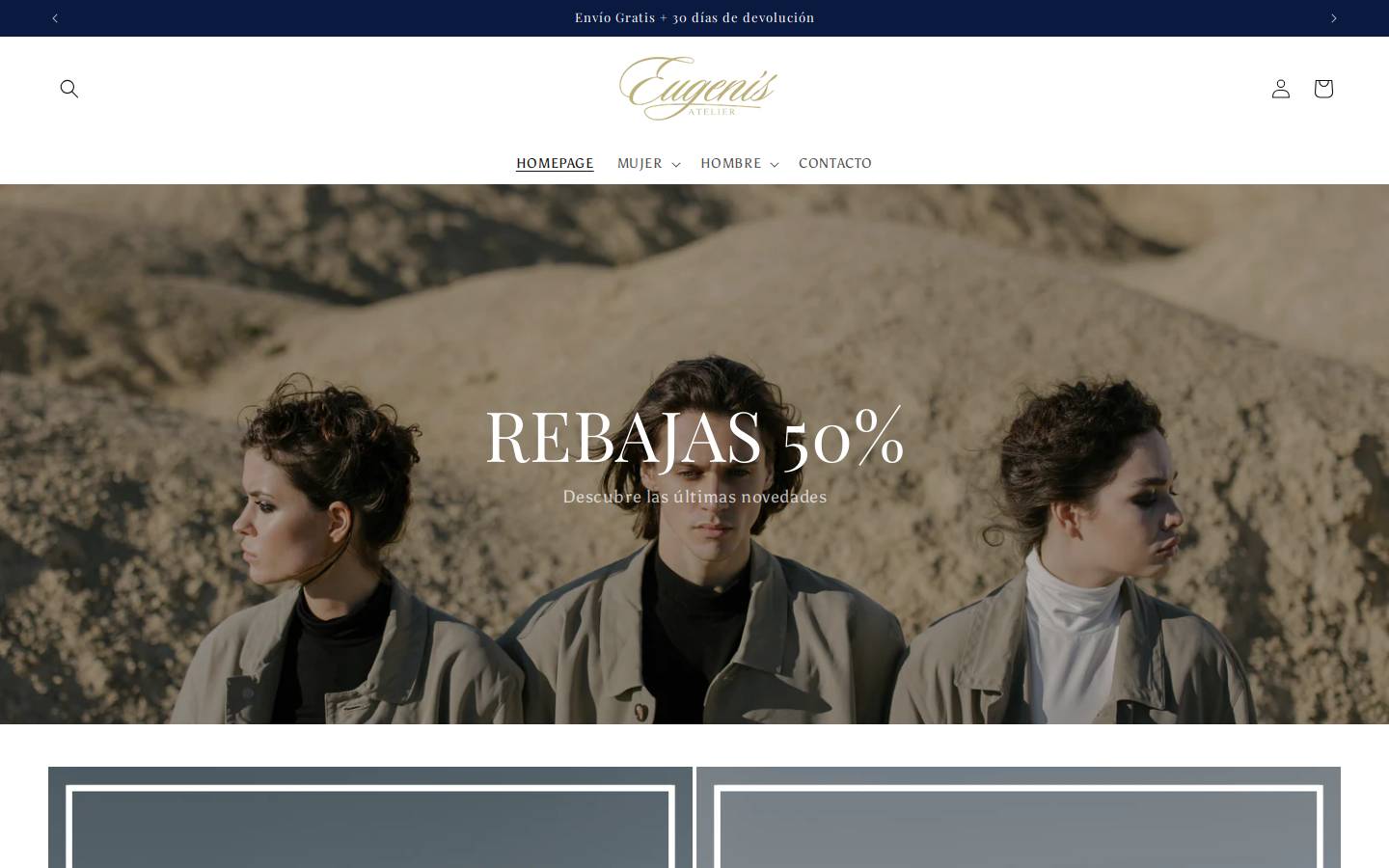 eugenisatelier.com homepage screenshot