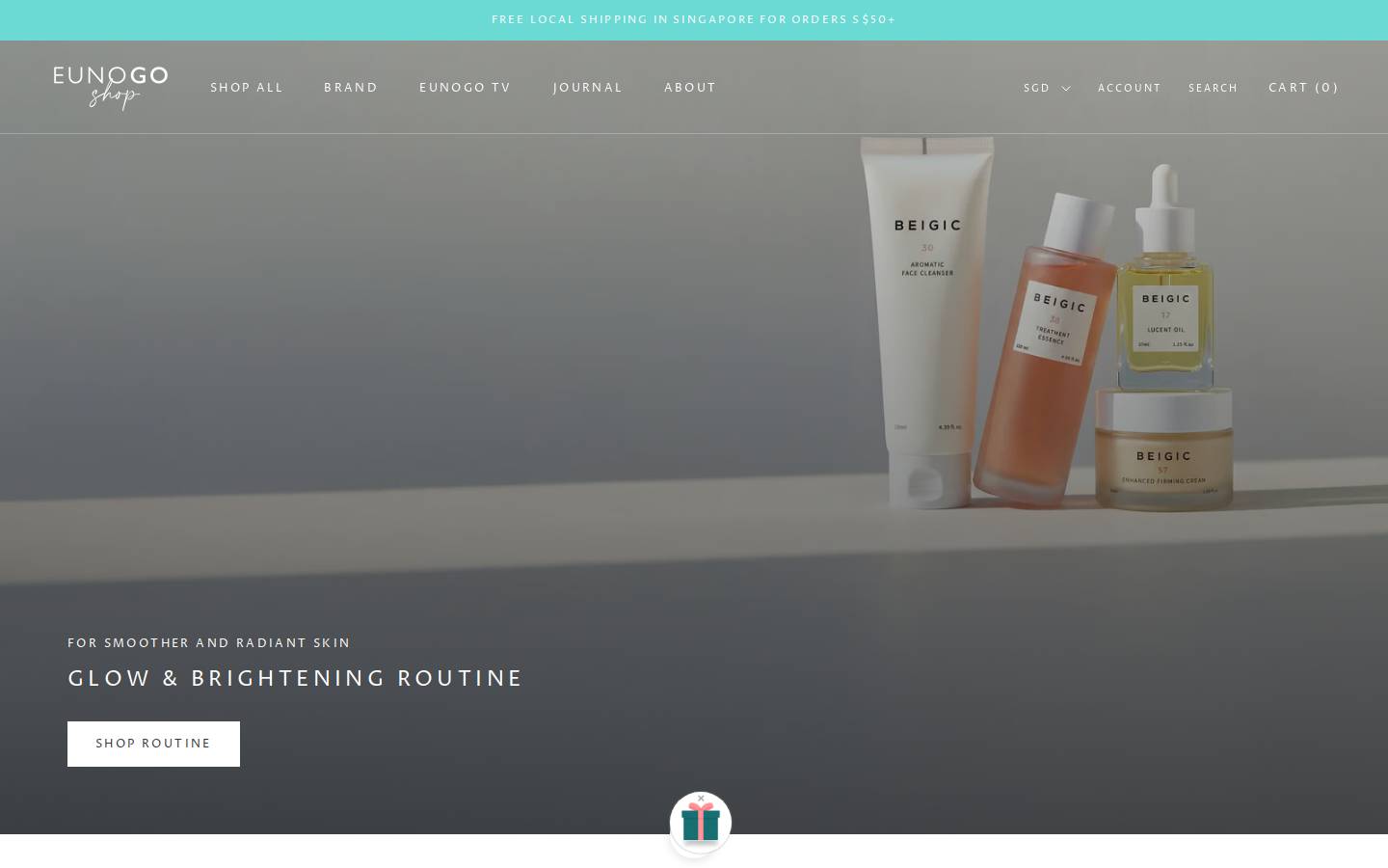 eunogoshop.com homepage screenshot