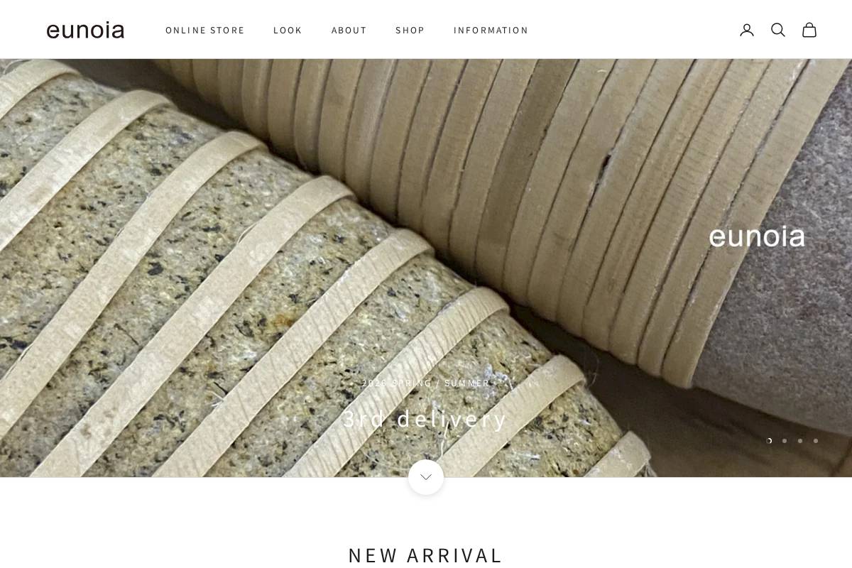 eunoia.jp homepage screenshot