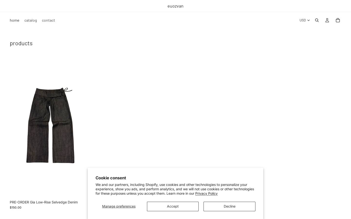 euozvan.com homepage screenshot