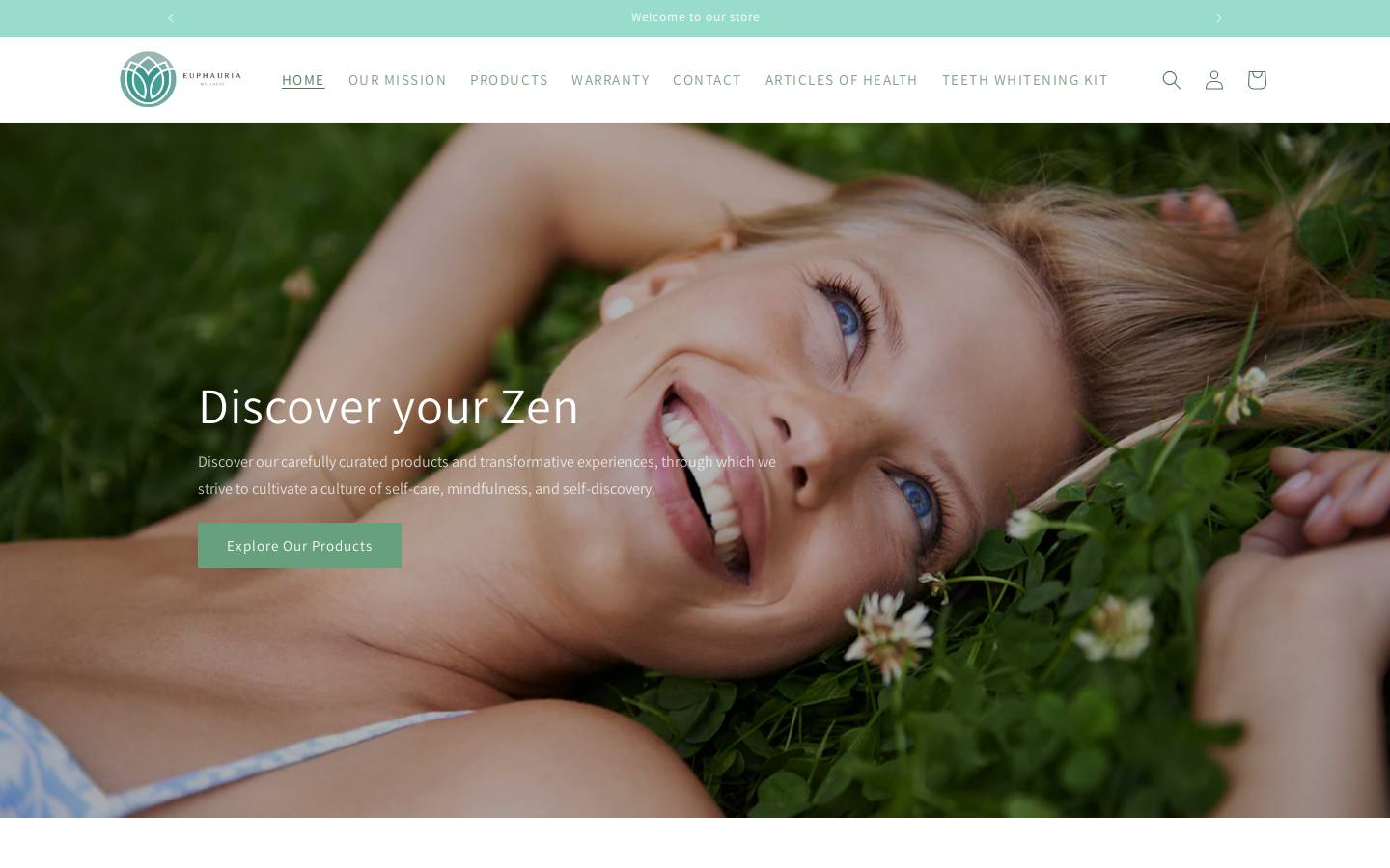 euphauria.com homepage screenshot