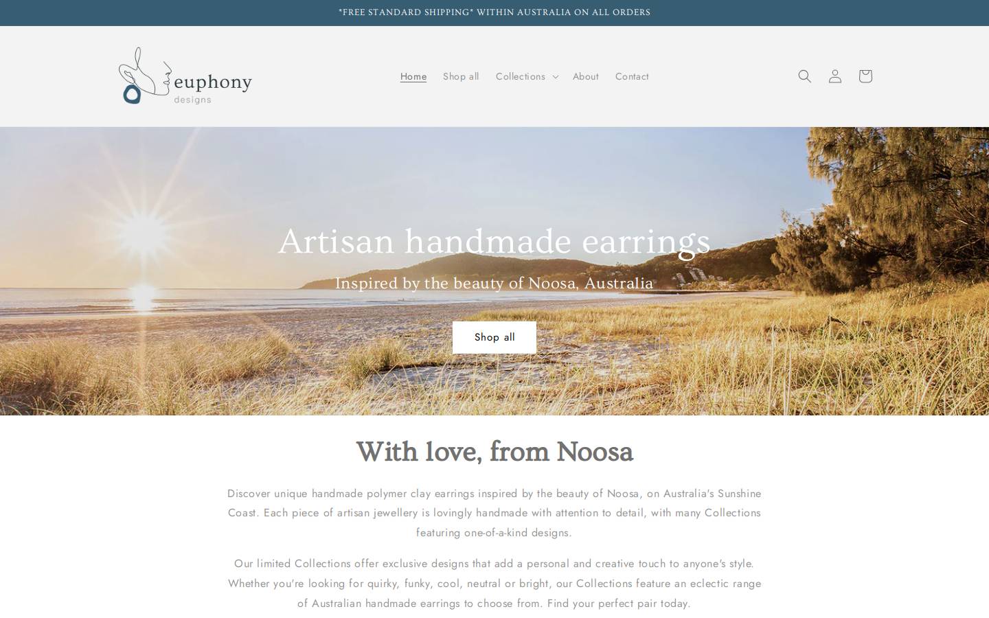 euphonydesigns.com homepage screenshot