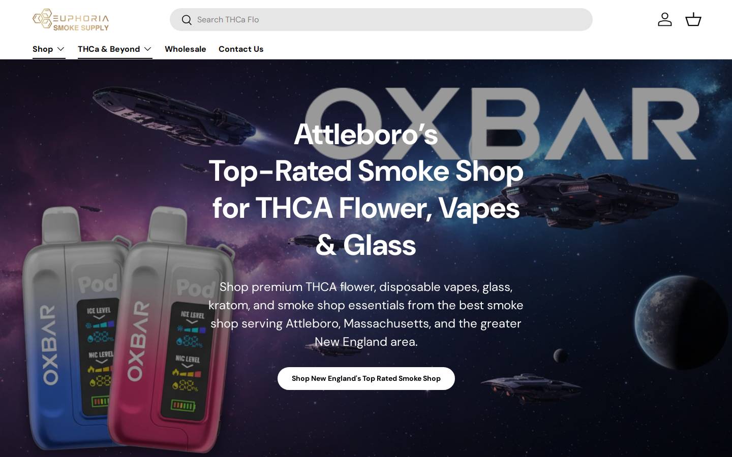 euphoriasmokesupply.com homepage screenshot