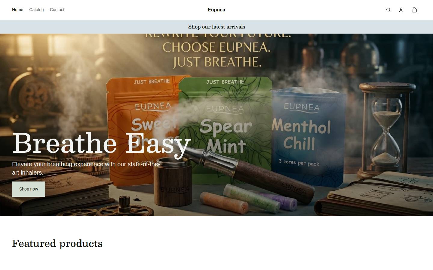 eupnea.ca homepage screenshot