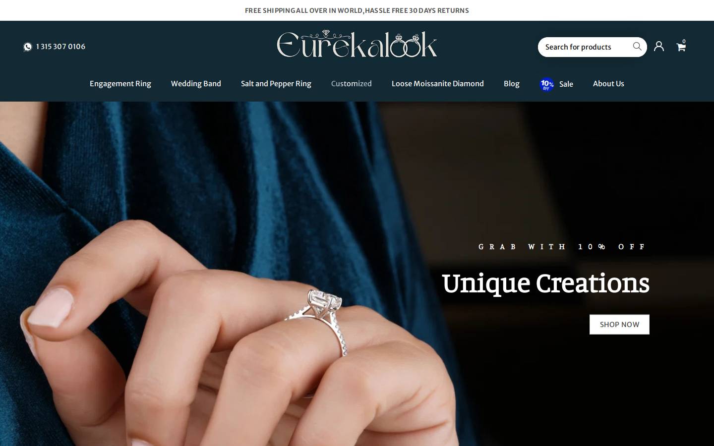 eurekalook.com homepage screenshot