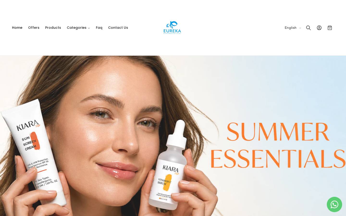 eurekapharmaceuticals.com homepage screenshot