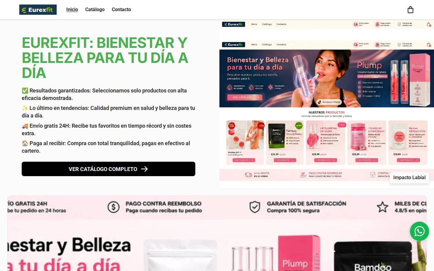 eurexfit.com homepage screenshot