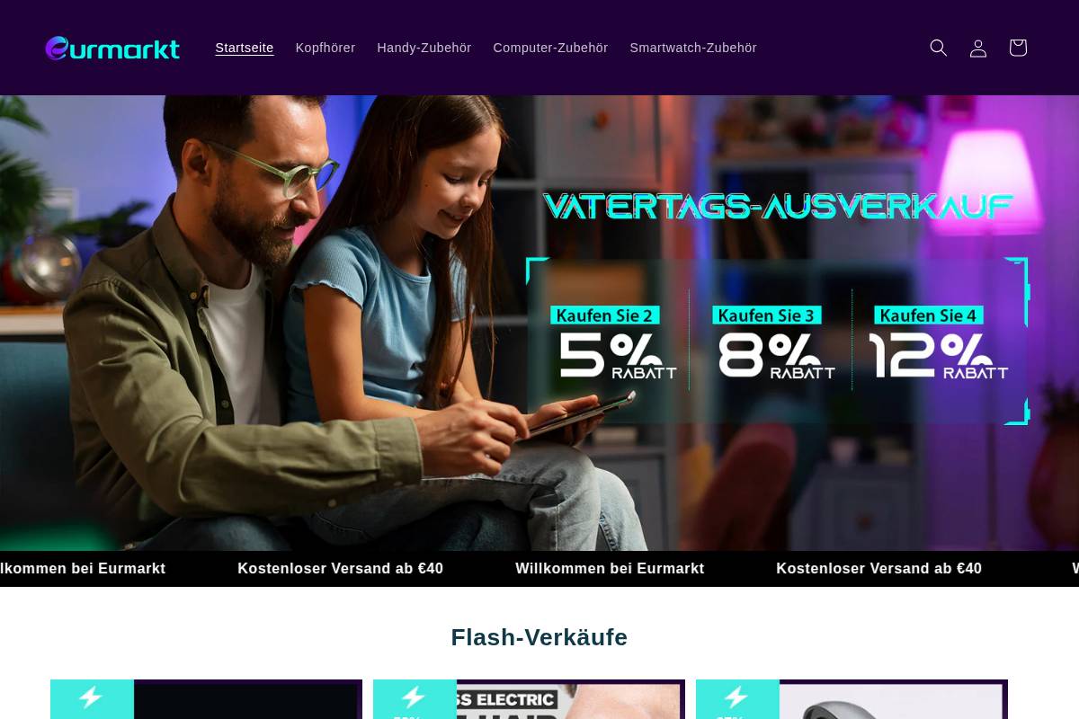 Eurmarkt homepage screenshot