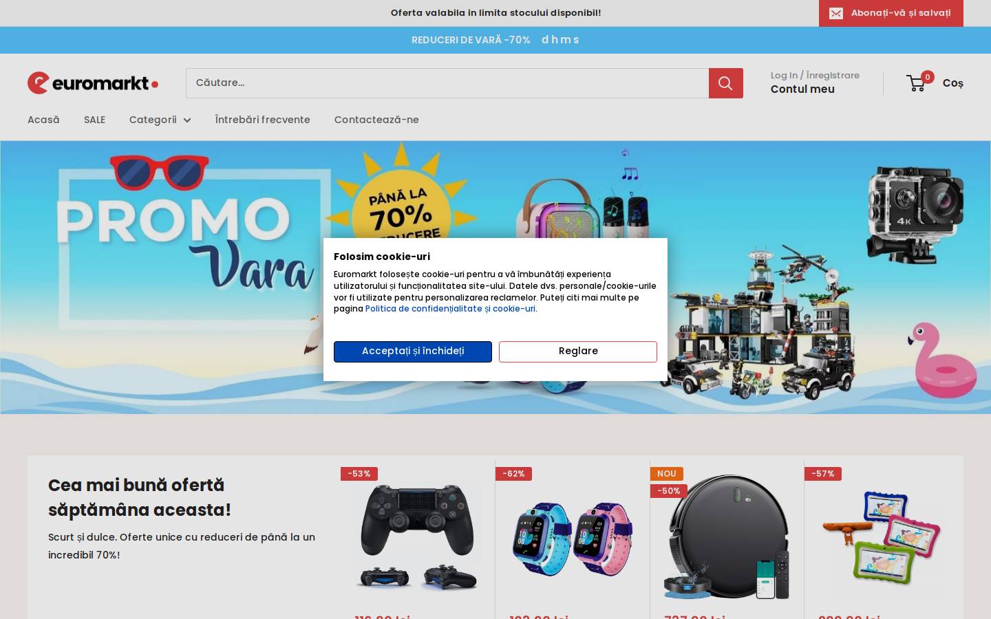 Euro Markt homepage screenshot