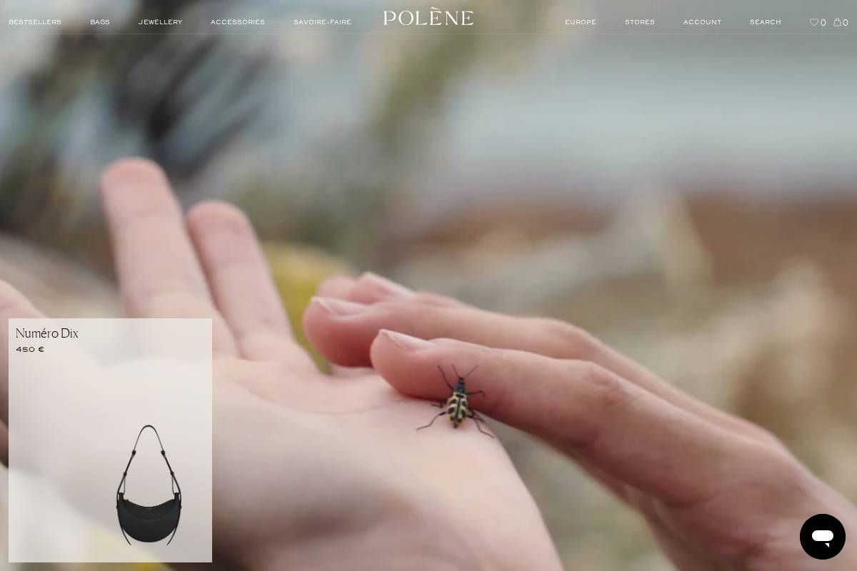 euro.polene-paris.com homepage screenshot