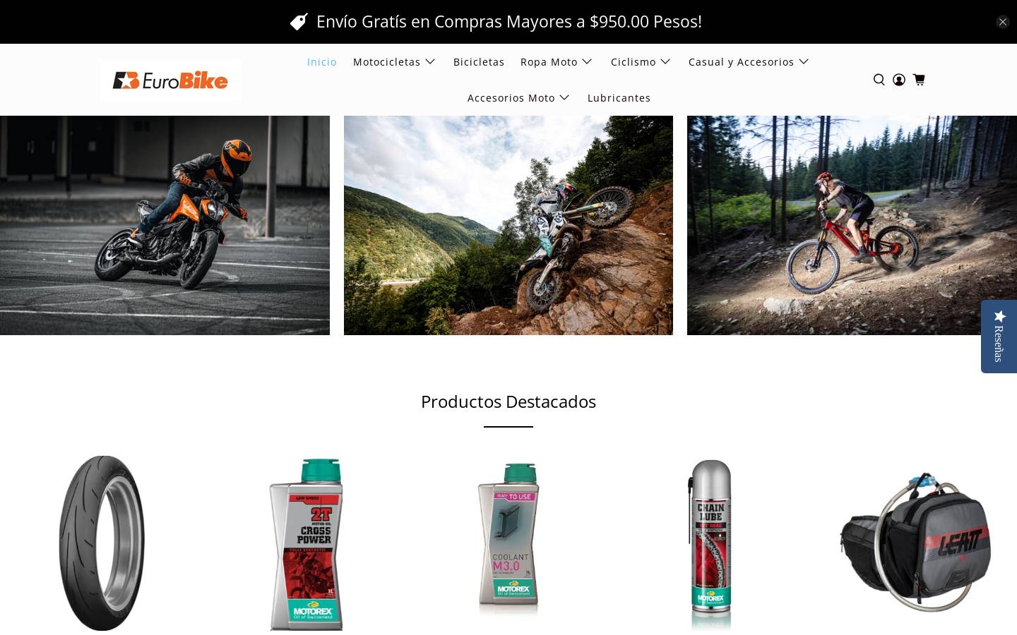 eurobike.mx homepage screenshot