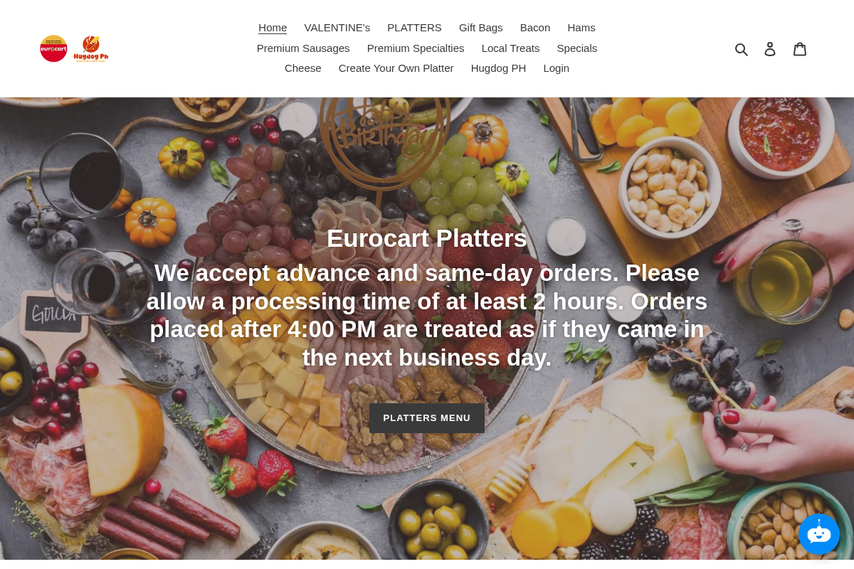 eurocartsausages.com homepage screenshot