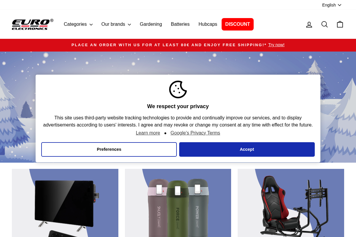 Euroelectronics homepage screenshot