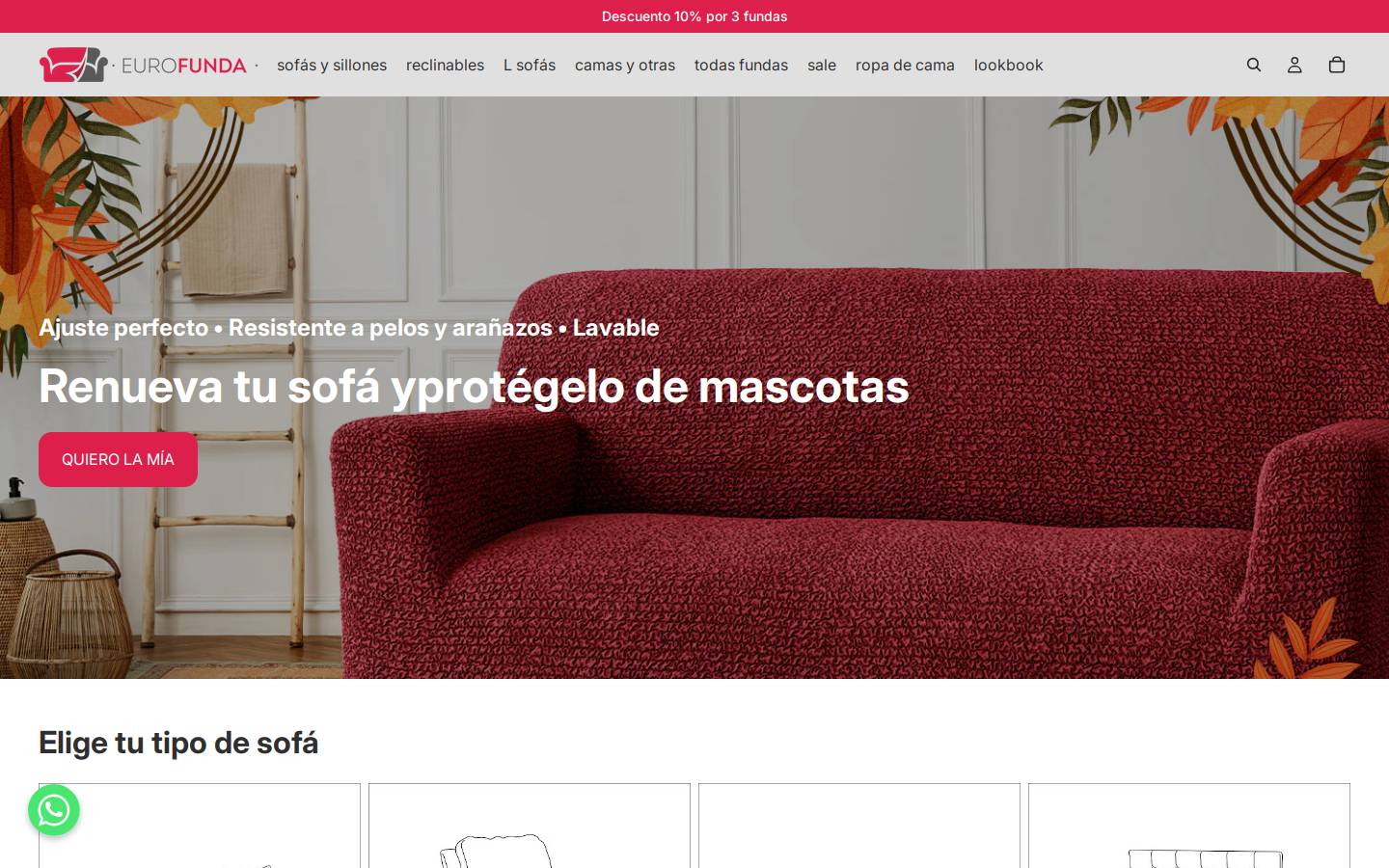 eurofunda.cl homepage screenshot