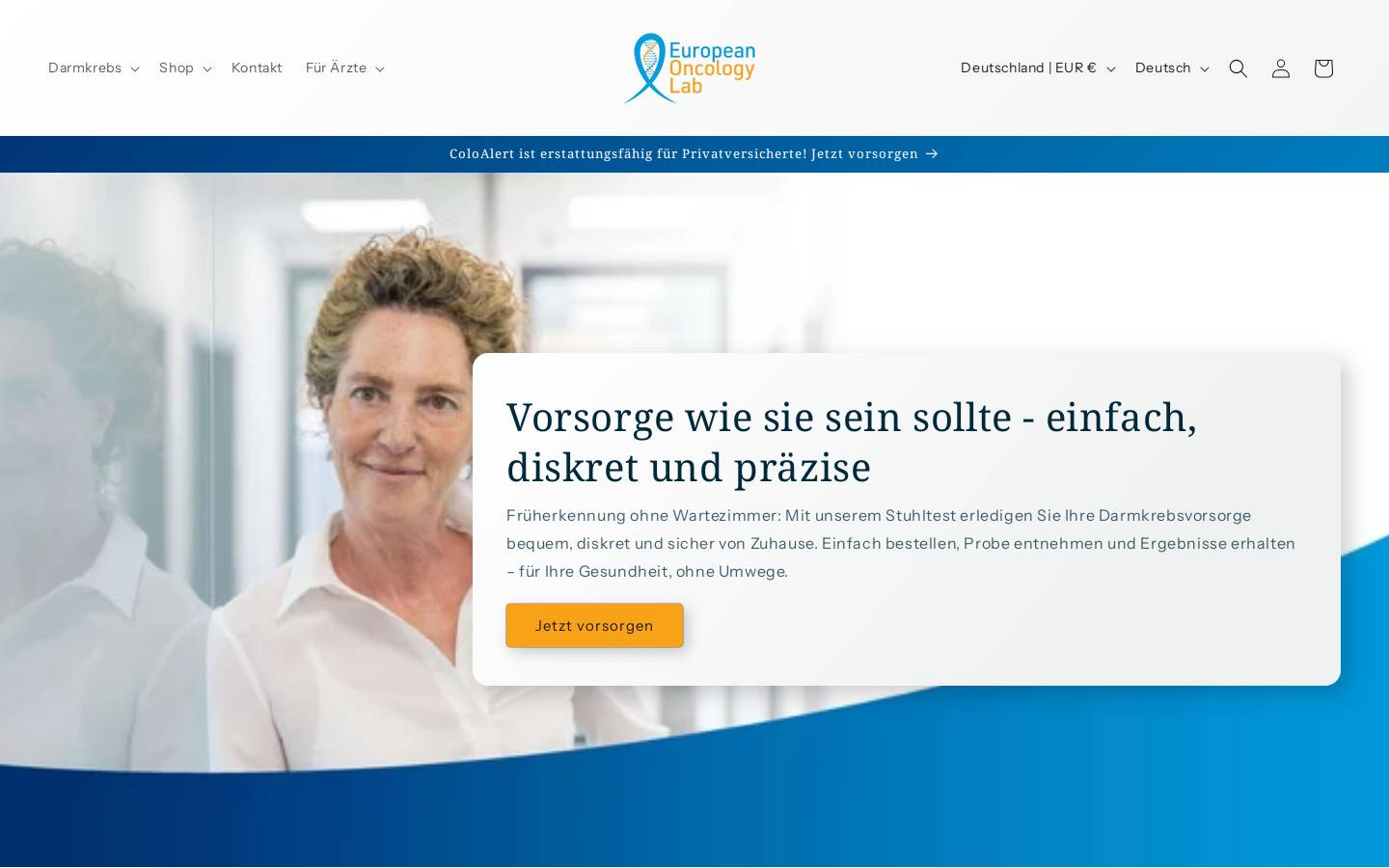 europeanoncologylab.com homepage screenshot