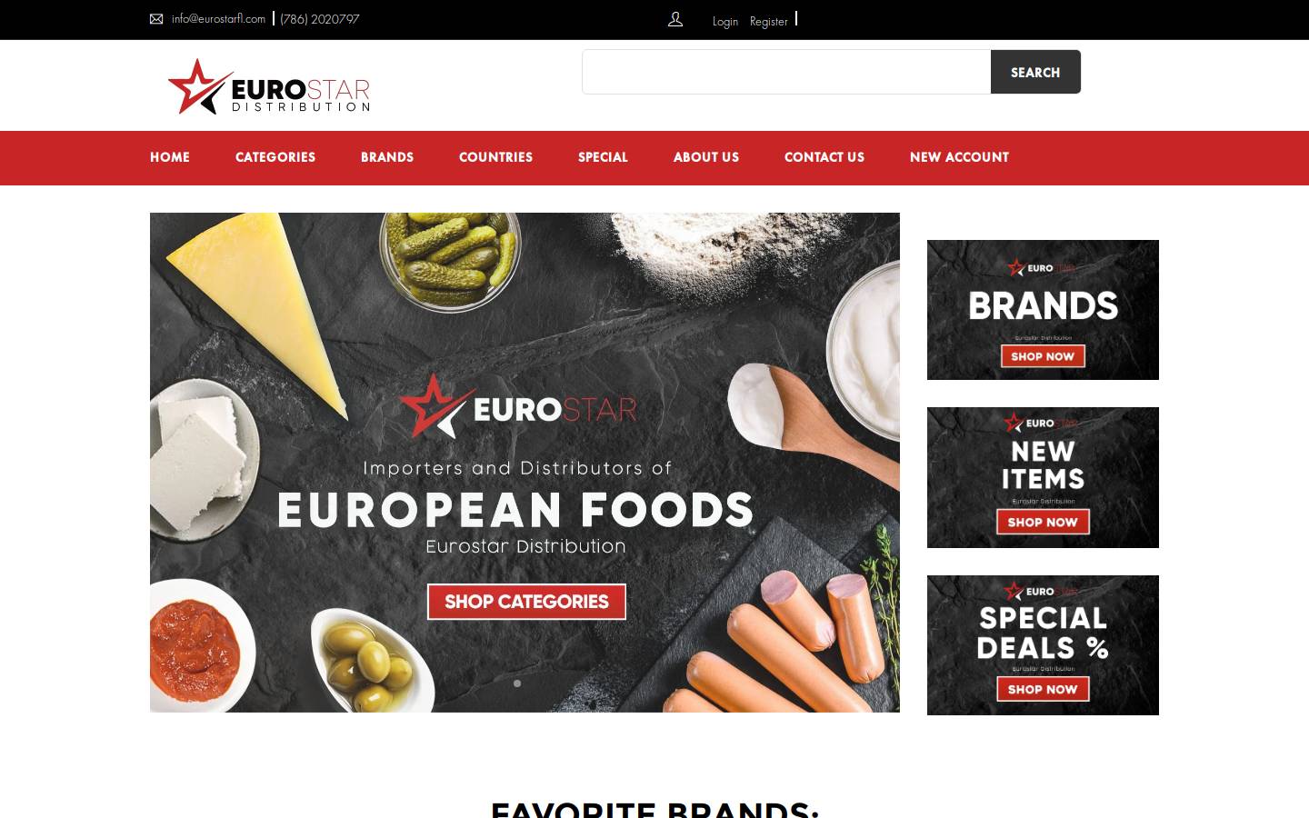 eurostarfl.com homepage screenshot