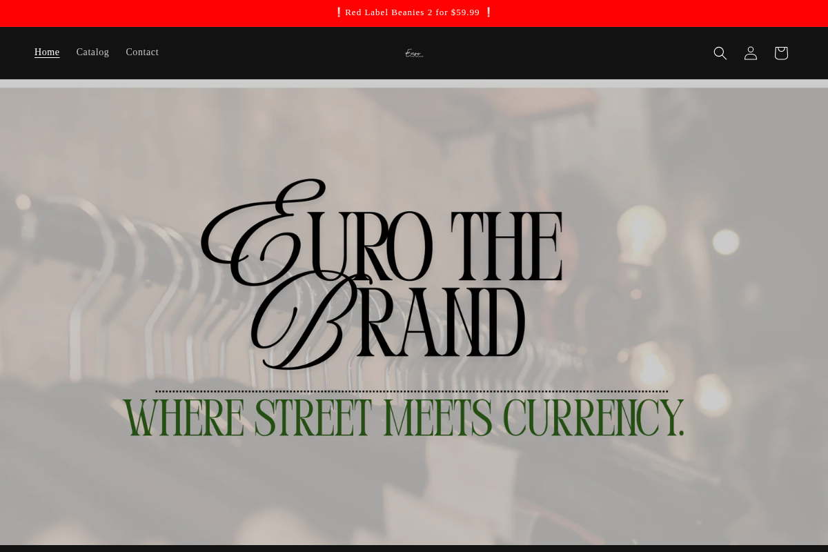 Euro The Brand LLC homepage screenshot