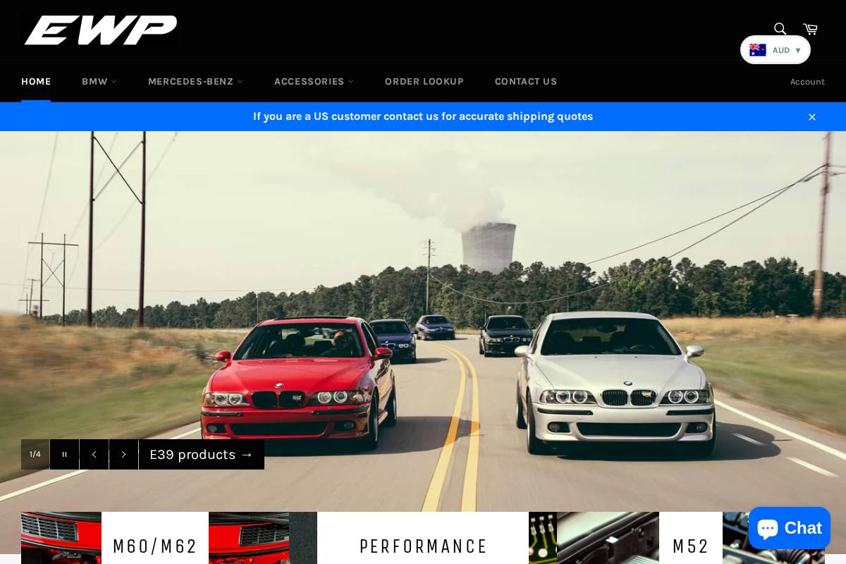 EuroWorks Performance homepage screenshot