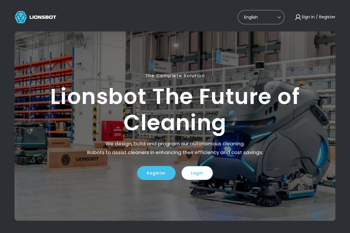 eustore.lionsbot.com homepage screenshot