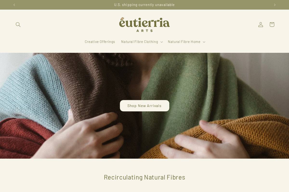 eutierriaarts.com homepage screenshot