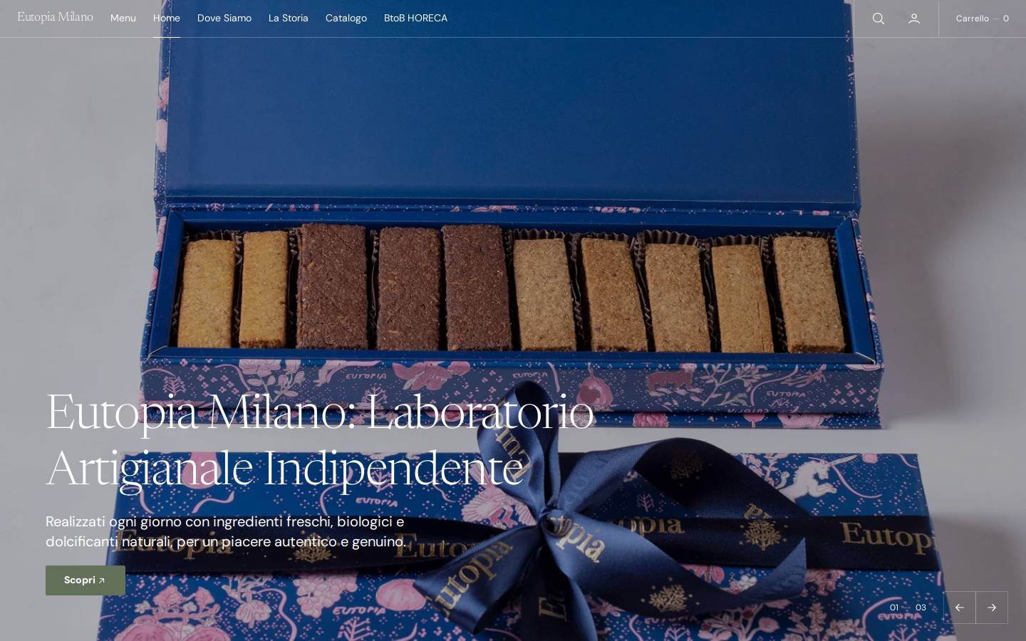 eutopiamilano.com homepage screenshot