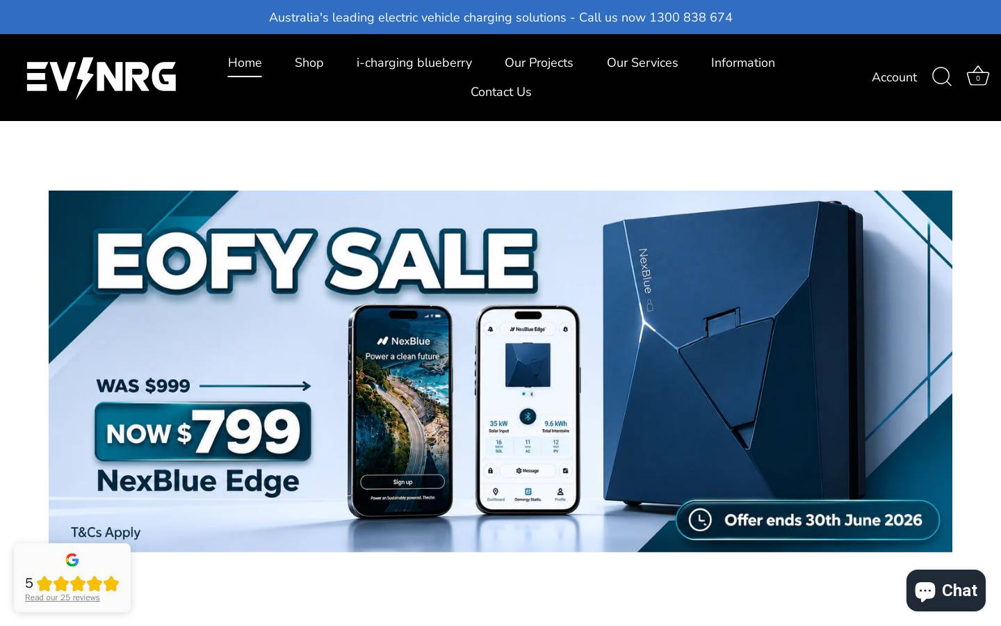 ev-nrg.com homepage screenshot