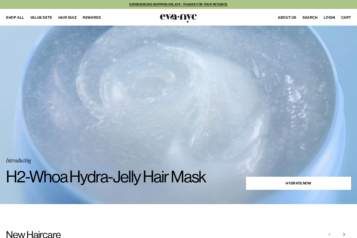 Eva Nyc homepage screenshot