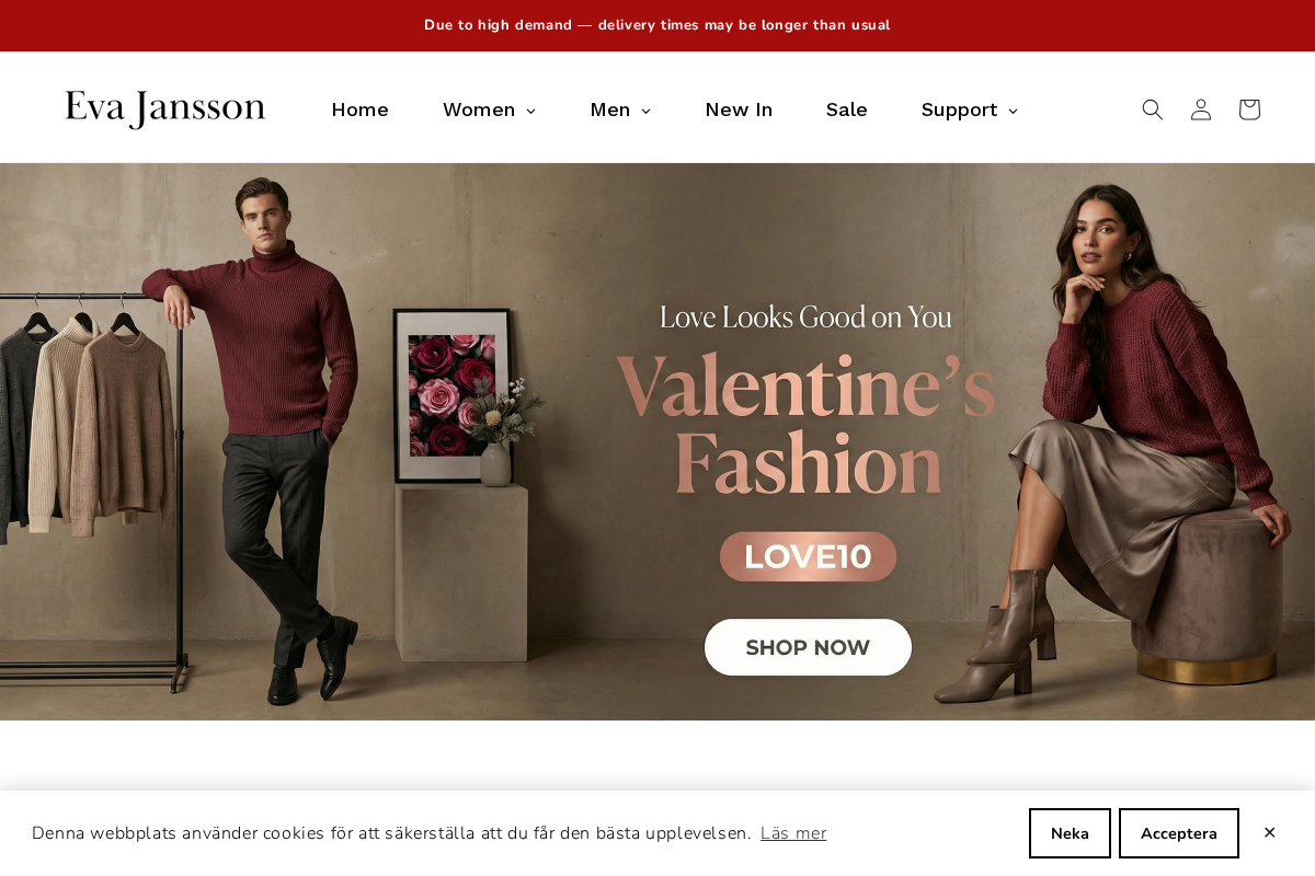 Evajansson homepage screenshot