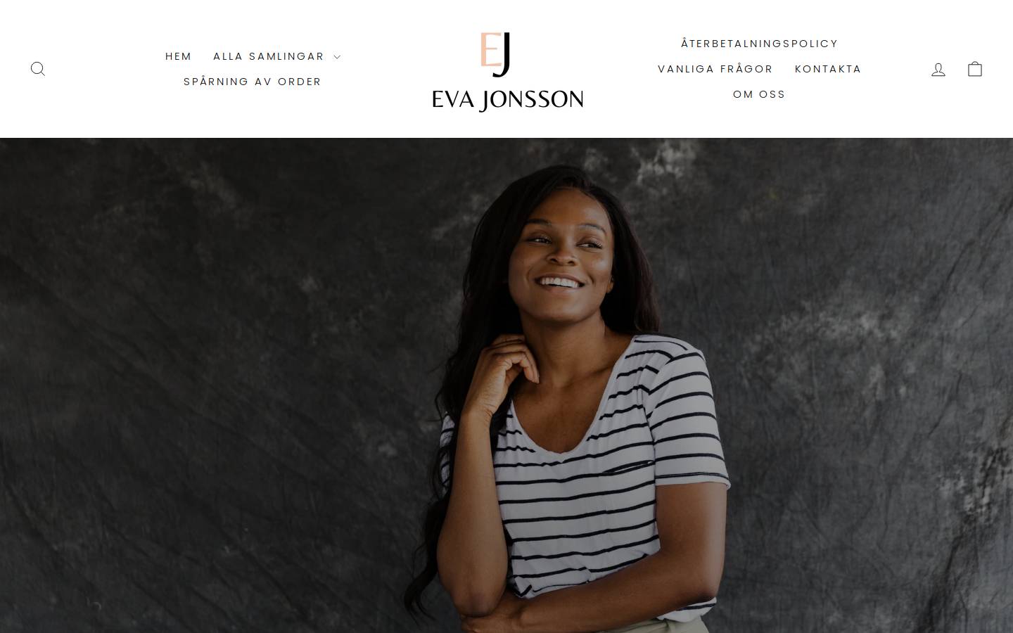 Evajonsson homepage screenshot