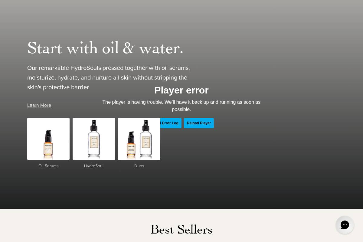 evanhealy homepage screenshot