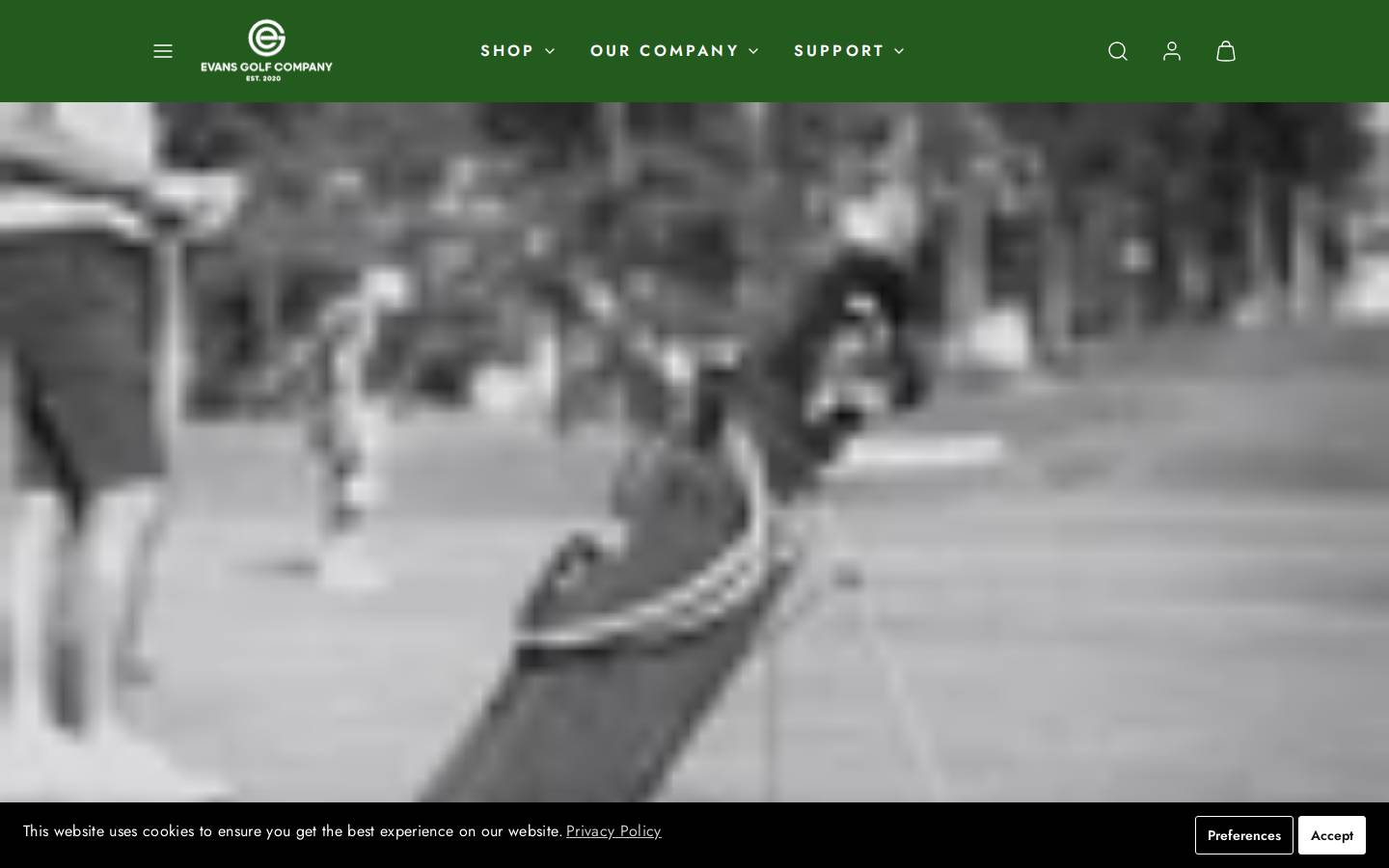 evans-golf.com homepage screenshot