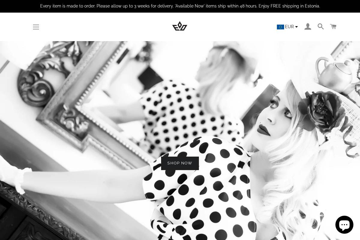 evaoherjus.com homepage screenshot