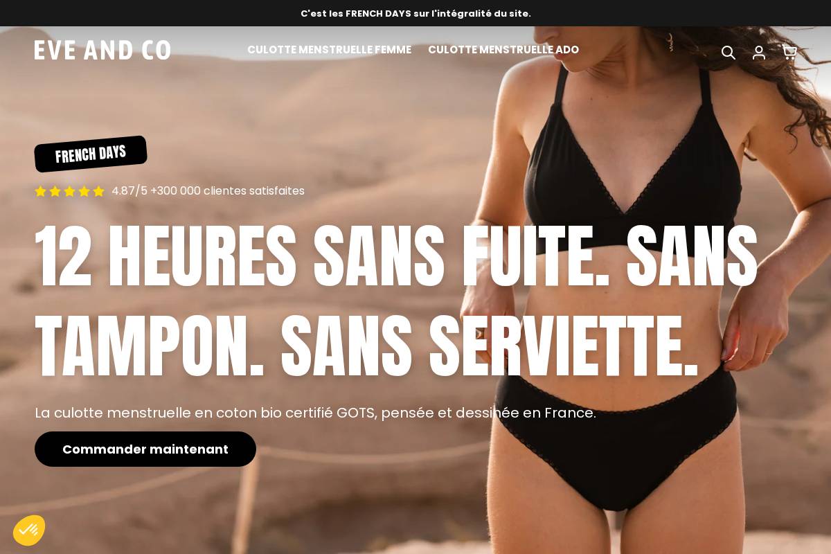 eve-and-co.com homepage screenshot