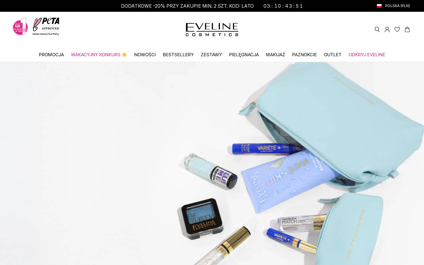 eveline.pl homepage screenshot