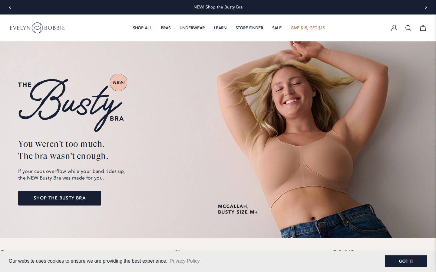 Evelynbobbie homepage screenshot